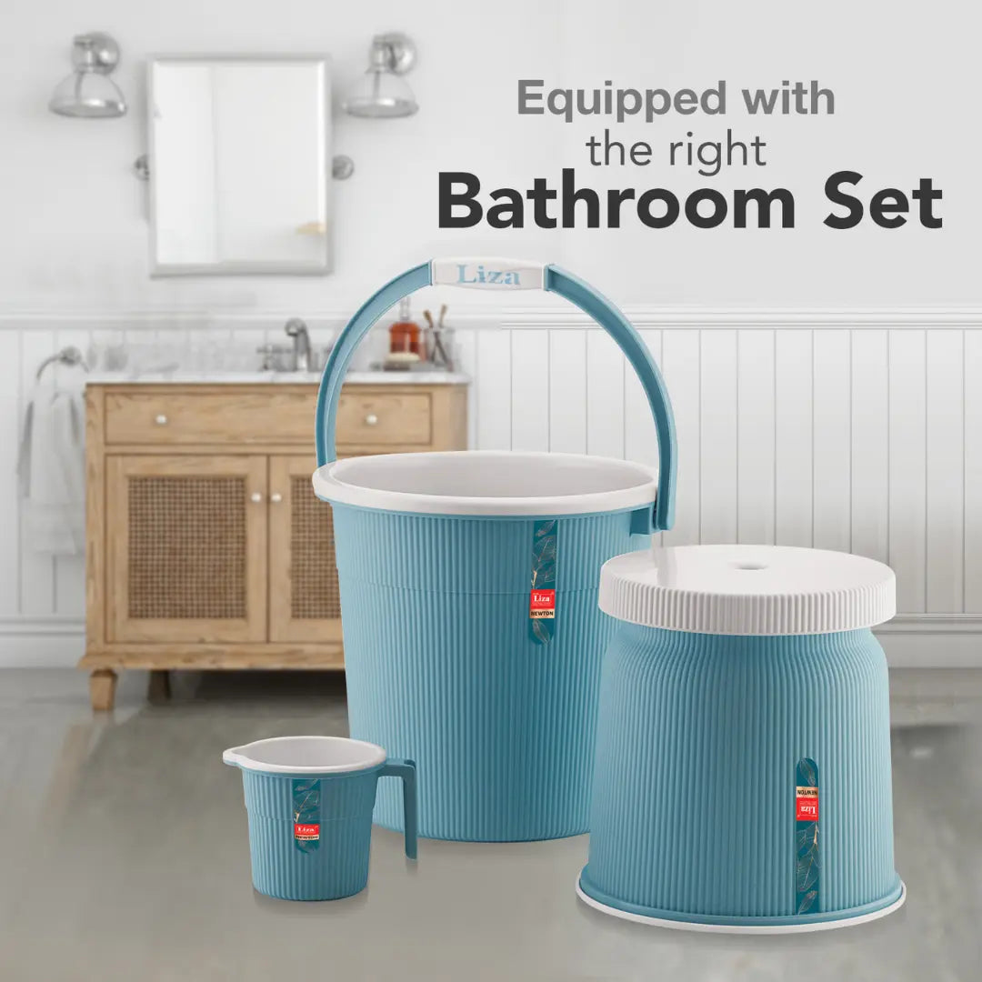 PLASTIC BUCKET SET FOR BATHROOM