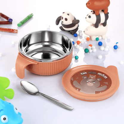 FEEDING BOWL AND SPOON SET FOR BABY