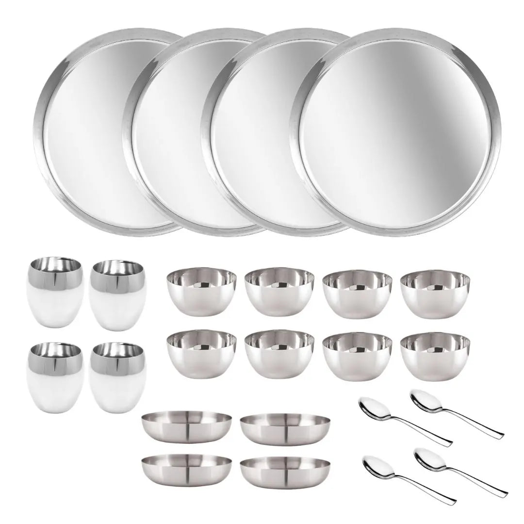 GALOOF Stainless Steel Dinner Set of 24