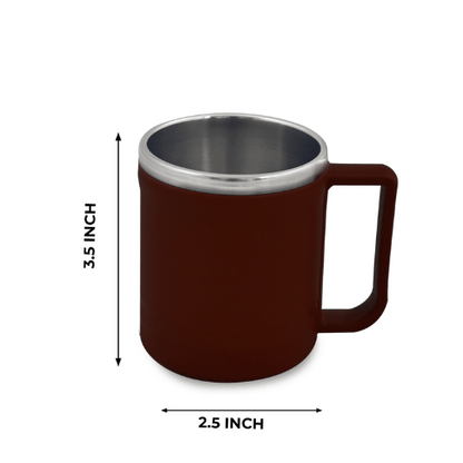 GALOOF Double Wall Tea Cup | Coffee and Milk Mug for Camping 250ml