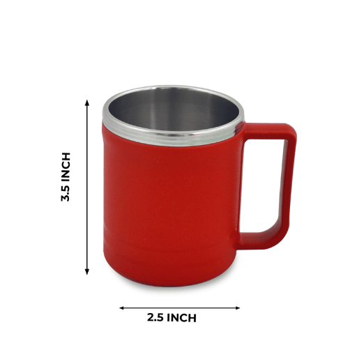 GALOOF Double Wall Tea Cup | Coffee and Milk Mug for Camping 250ml