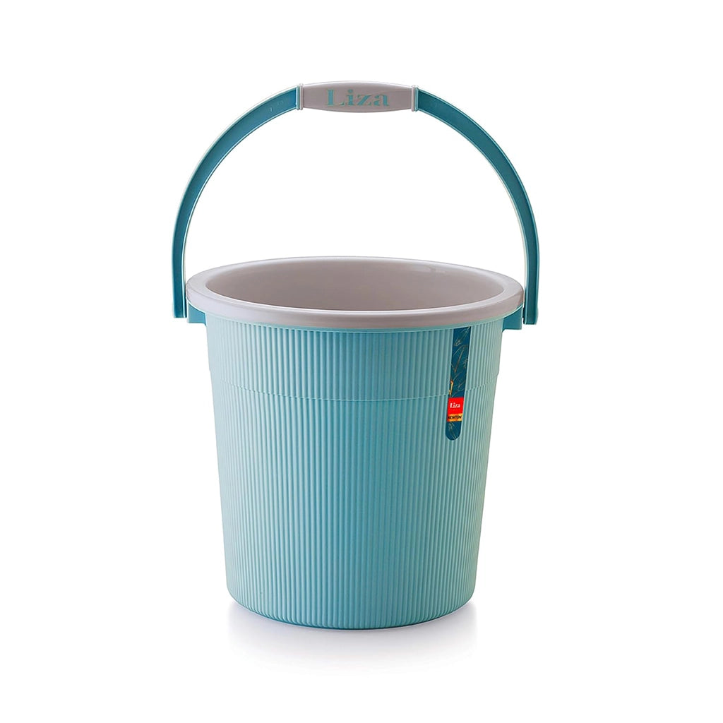 Liza Blue Plastic Bucket (20L) & Mug (1L) Set of 2