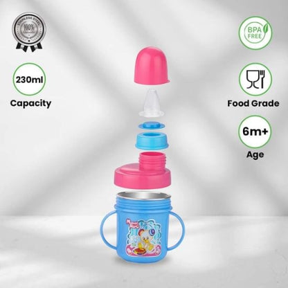 Liza Stainless Steel Baby Sipper Bottle with Soft Silicon Spout for Infant & Toddler