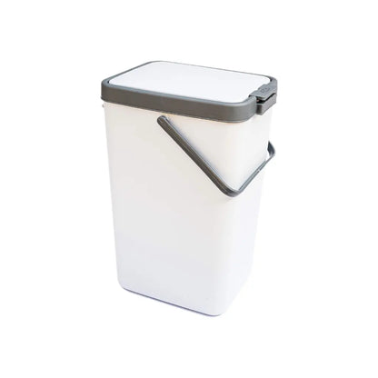 Nayasa Plastic 18 L Top Push Type Door Dustbin in Grey