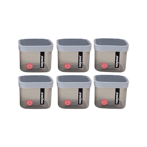 Fusion Plastic Containers 750ML, Set of 6