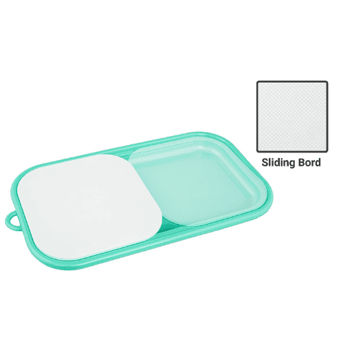 Green Plastic Chopping Board with Sliding Tray for Vegetable, Fruits, Meat and Salad