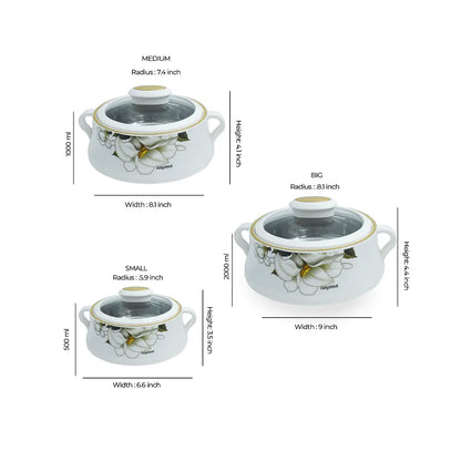 Nayasa Lorenzo Casserole Set With Glass Lid NAYASA