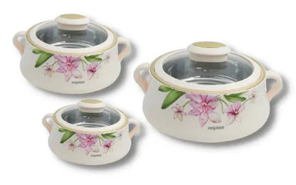 Nayasa Lorenzo Casserole Set With Glass Lid NAYASA