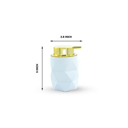 Diamond-Shaped Soap Dispenser for Bathroom and Kitchen - Gold