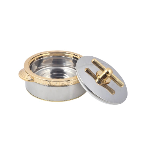 RISHABH 3-Piece Insulated Casserole Set in Gold - Sizes: 1500ml, 2000ml, 2500ml