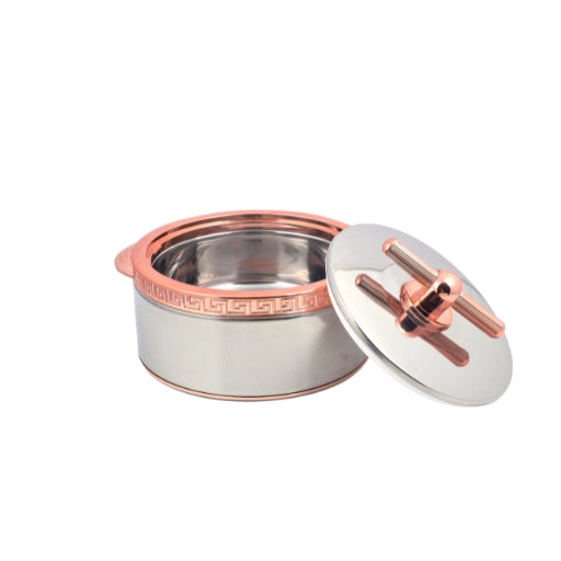 RISHABH 3-Piece Insulated Casserole Set in Rose Gold - Sizes: 1500ml, 2000ml, 2500ml