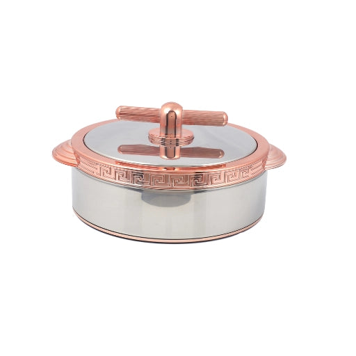 RISHABH 3-Piece Insulated Casserole Set in Rose Gold - Sizes: 1500ml, 2000ml, 2500ml