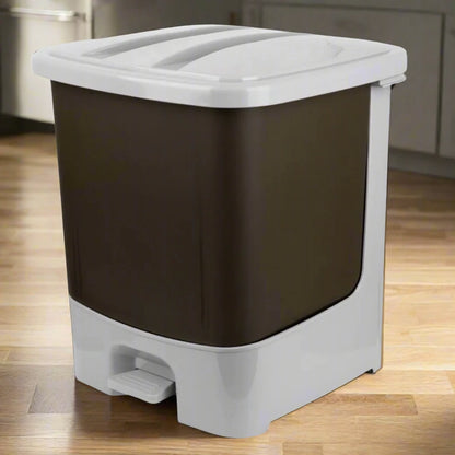 BROWN PADDLE DUSTBIN FOR MODERN SPACES