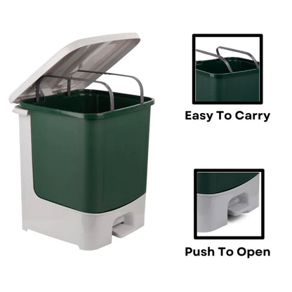 PADDLE DUSTBIN WITH EASY-CLOSE LID