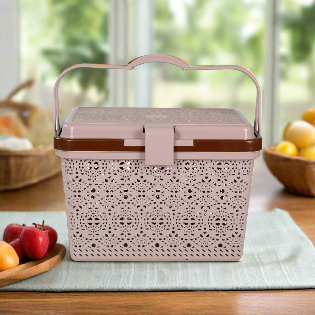 MULTIPURPOSE STORAGE BASKET 25L FROM NAYASA FOR CLOTHING AND PICNIC