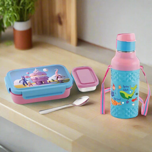 KIDS LUNCHBOX AND WATER BOTTLE COMBO