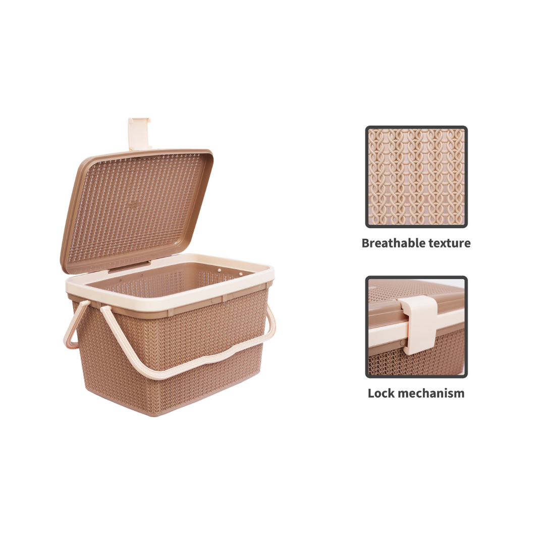 PLASTIC BASKET NAYASA FOR PICNIC AND CLOTHING STORAGE SOLUTION