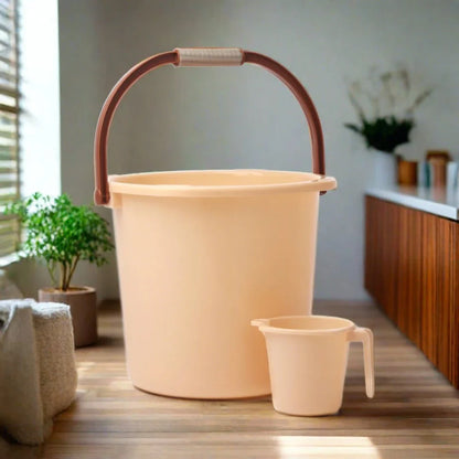 Saaj 15L Bucket and 1L Mug Set for Home and Kitchen