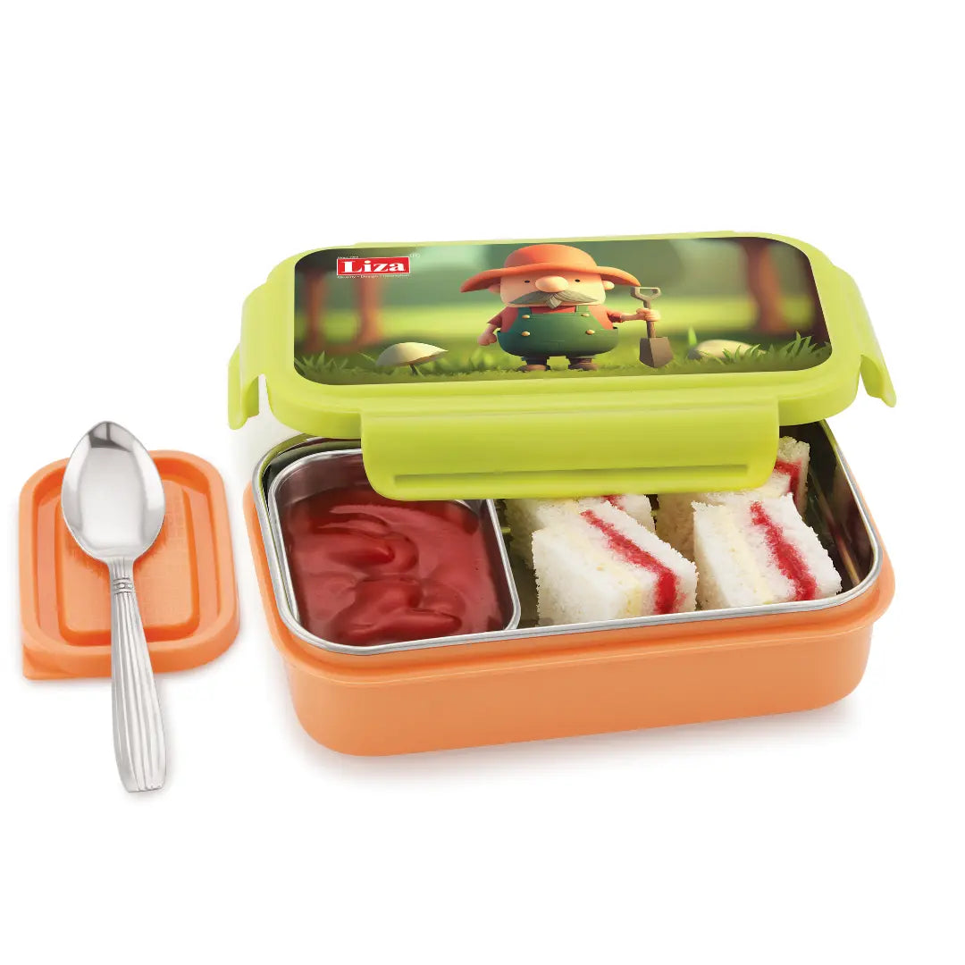 cello lunch box with spoon for kids