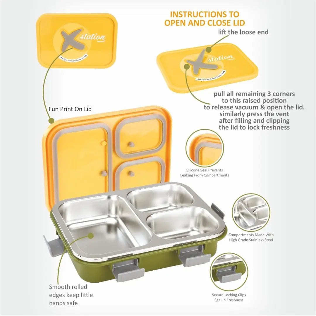 stainless steel tiffinbox for kids