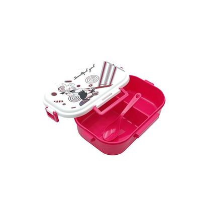 PLASTIC TIFFIN BOX WITH SPOON