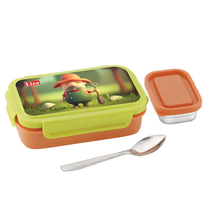 lunch box steel 2 container