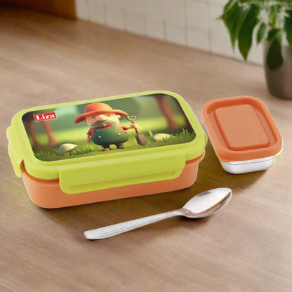 LIZA STEEL TIFFINBOX FOR KIDS WITH SPOON