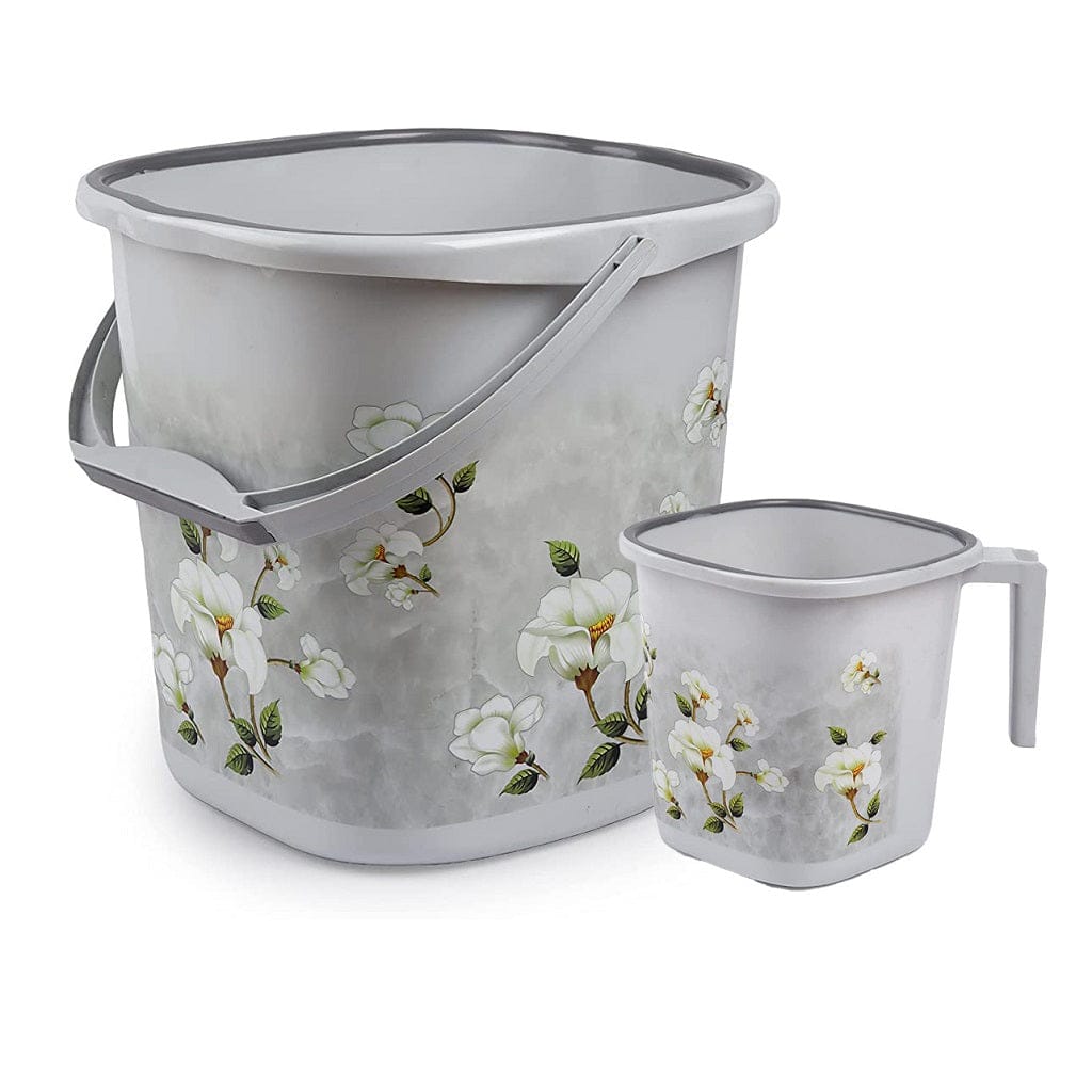 Marble bucket with mug